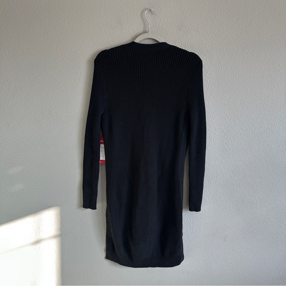 NWT CAbi Black Cotton Button Up Duster Cardigan Small - Picture 10 of 13